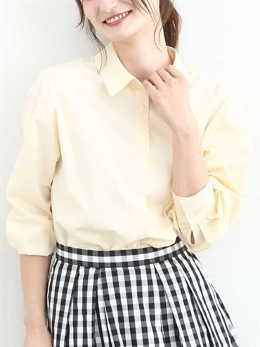 【素色】基本款襯衫[機能性/可機洗](淺黃色(20)/38)