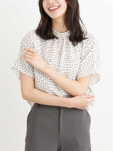 幾何印花上衣[可機洗]