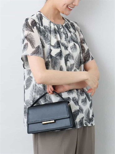 葉紋雪紡襯衫[可機洗](米白色(80)/38)