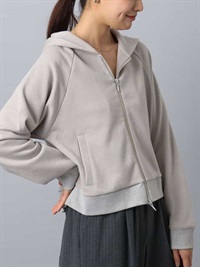 亮澤雙拉鍊連帽外套[可機洗]