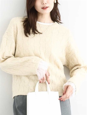 亮片金蔥針織衫(米色(82)/38)