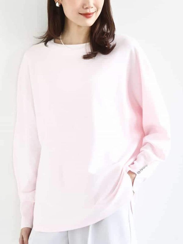 多彩連袖針織衫(淺粉紅色(01)/38)