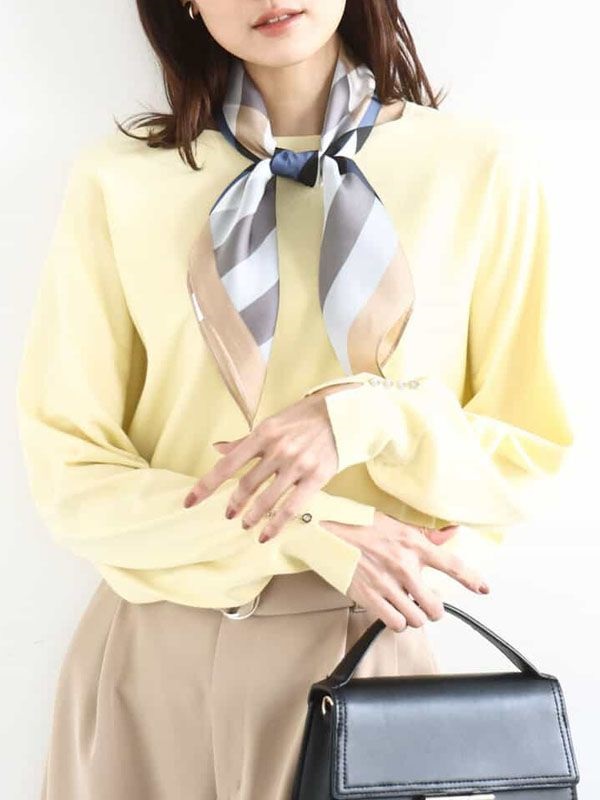 多彩連袖針織衫(淺黃色(20)/38)