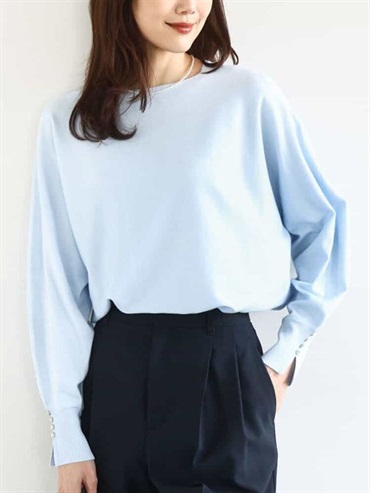 多彩連袖針織衫(天藍色(50)/38)
