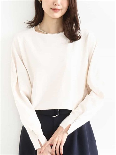 多彩連袖針織衫(米白色(80)/38)