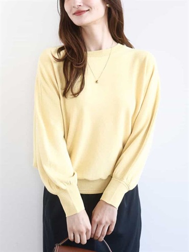 亮絲連袖針織衫[2WAY]