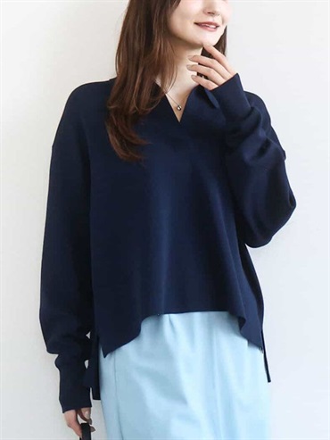 翻領橄欖球風針織衫(海軍藍(57)/38)