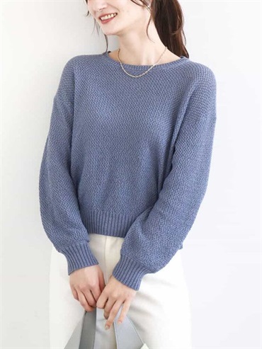 鹿子編織針織衫(藍色(50)/38)
