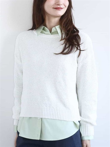 鹿子編織針織衫(白色(90)/38)