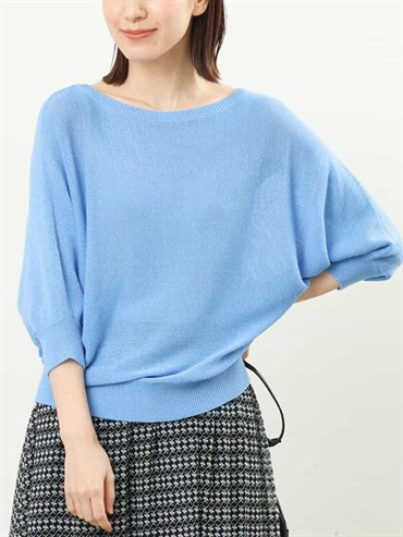 經典連袖針織衫(藍色(55)/38)