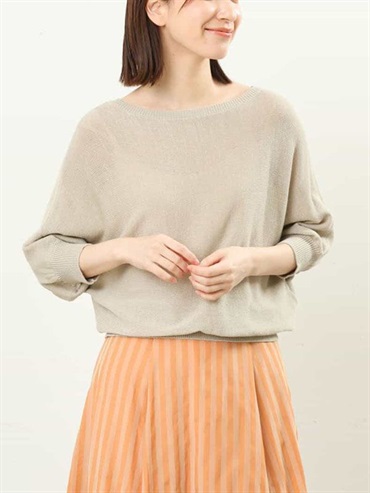 經典連袖針織衫(米色(82)/38)