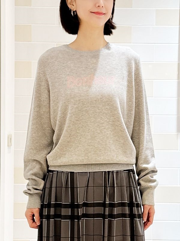 語意配色針織衫(灰色(92)/38)