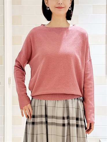 瓶口領繭型針織衫(暗紅色(08)/38)