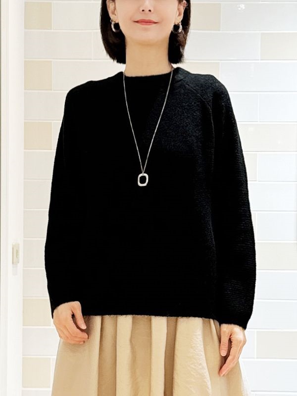 瓶口領型針織衫(黑色(94)/38)