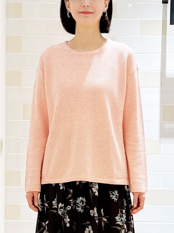 網眼組織針織衫(淺桔色(12)/38)