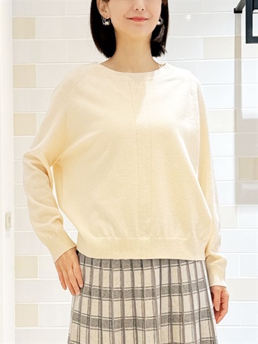 拉克蘭袖針織衫(米白色(80)/38)