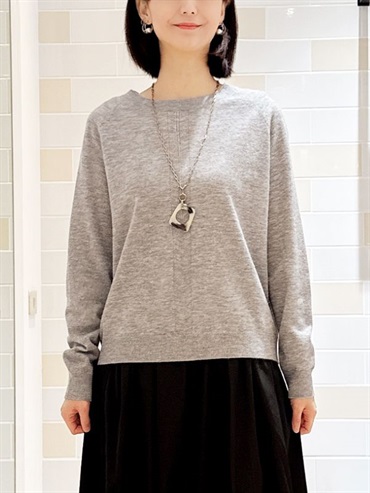 拉克蘭袖針織衫(灰色(92)/38)