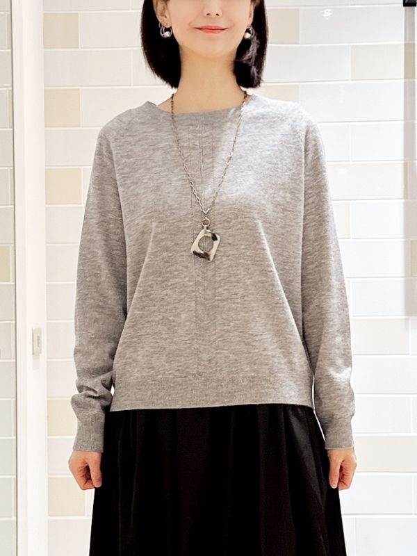 拉克蘭袖針織衫(灰色(92)/38)