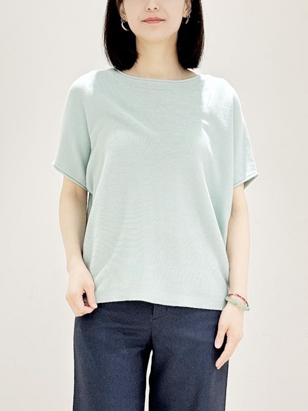 優雅針織衫[PH值調節抗敏機能](淺綠色(32)/38)