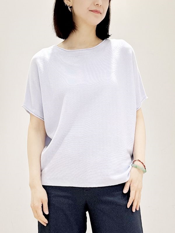 優雅針織衫[PH值調節抗敏機能](天藍色(50)/38)