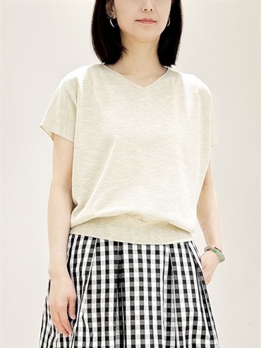 法式袖金蔥針織衫(黃色(20)/38)