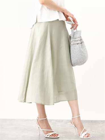 份量感喇叭裙[成套搭配](淺綠色(30)/38)