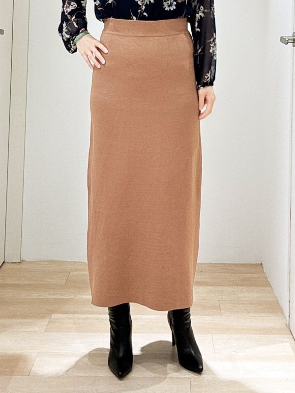 針織長裙(駝色(83)/38)