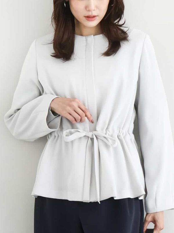 拉鍊式布勞森[機能性素材](淺灰色(91)/38)