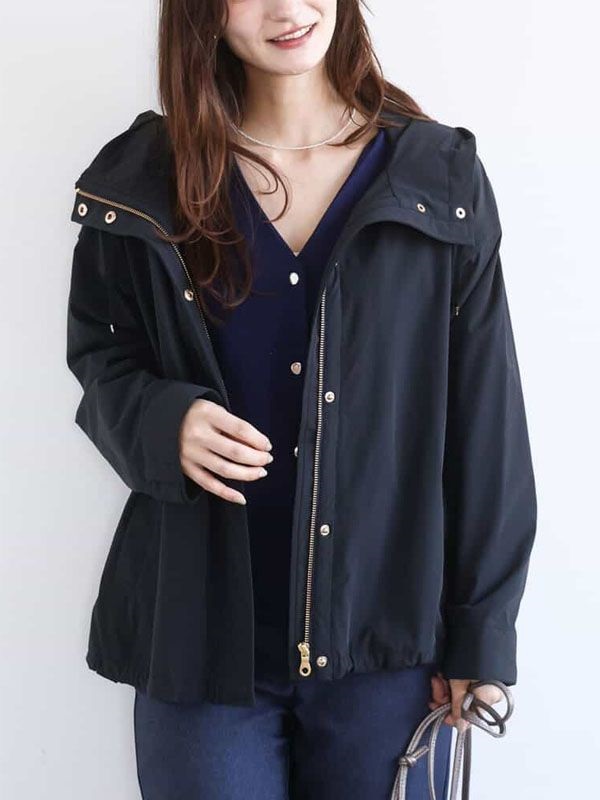 【新色登場】彈性登山外套[防潑水](墨黑色(93)/38)