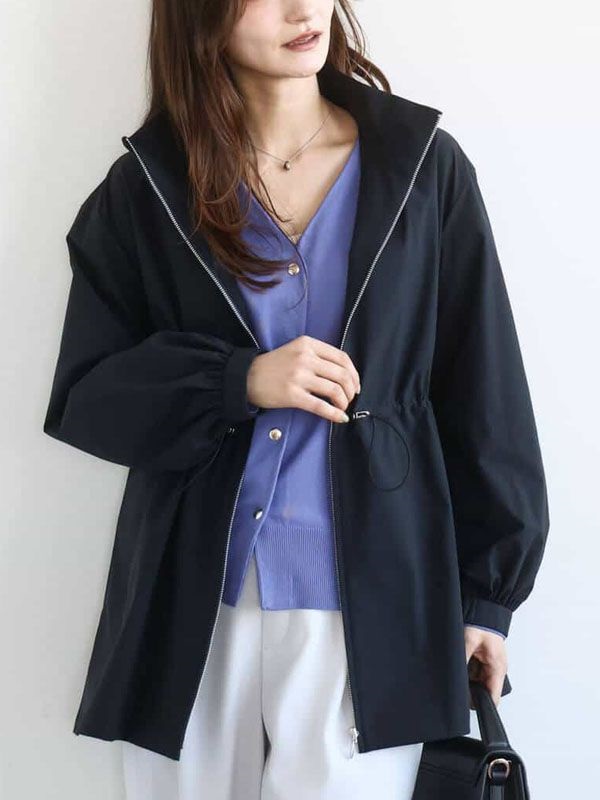 2WAY中長版布勞森[高密度平織](海軍藍(57)/38)