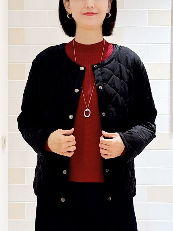 絎縫短外套(黑色(94)/38)