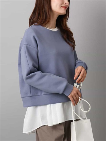 太空棉短版上衣[可機洗](天藍色(50)/38)