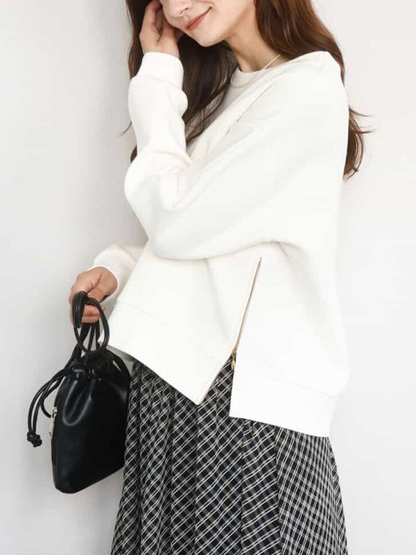 太空棉短版上衣[可機洗](米白色(80)/38)