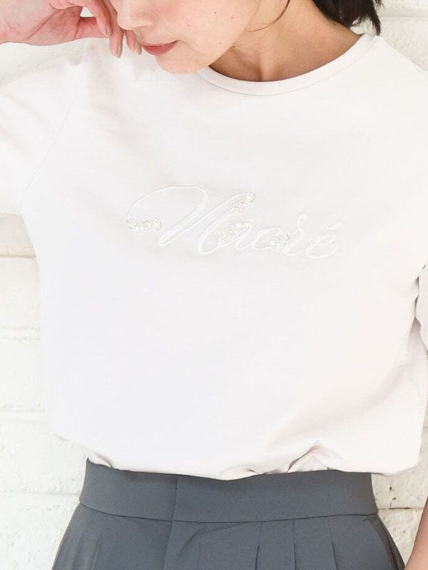 棉感羅馬布上衣(米色(82)/38)