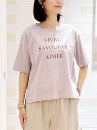 五分袖LOGO T恤[可機洗]