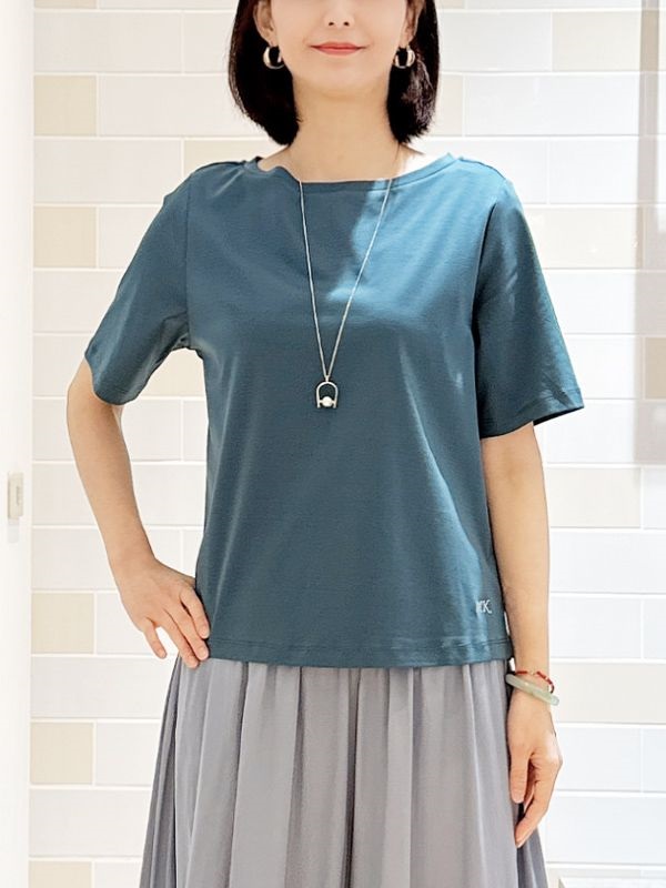 簡約LOGO設計棉質上衣(綠色(36)/38)