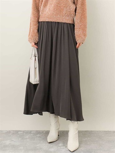 寬褲裙[磨毛緞面材質/可機洗]