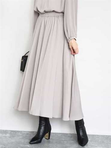 磨毛緞面寬褲裙[可機洗](米色(82)/38)