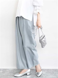 緞面繭型褲