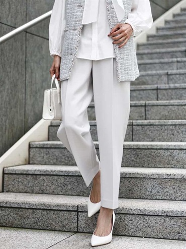 二重織錐型褲[成套搭配]