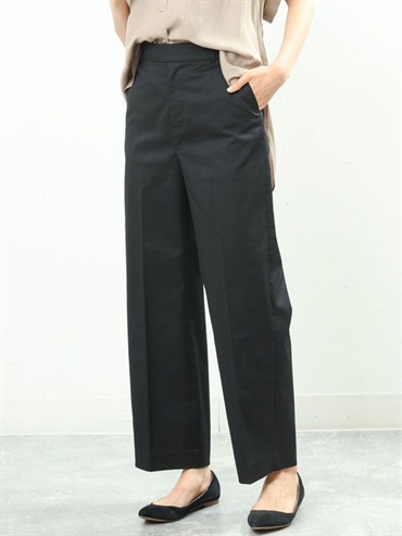 斜紋直筒寬褲(黑色(94)/38)