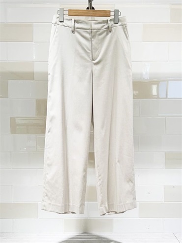 俐落直筒寬褲(米色(82)/38)