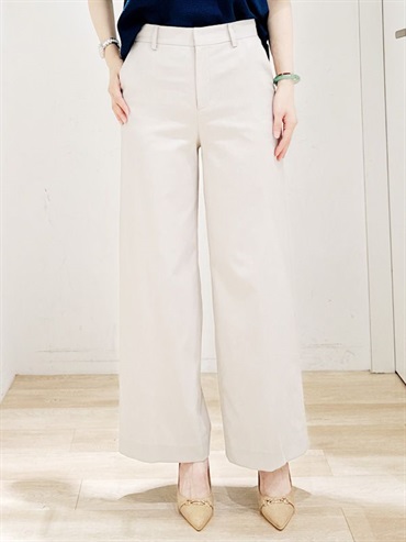 俐落直筒寬褲