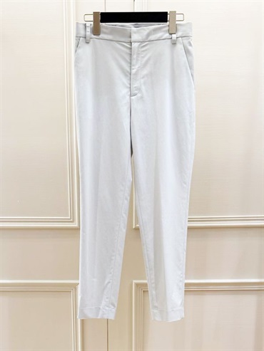 基本款合身九分褲(淺灰色(91)/38)