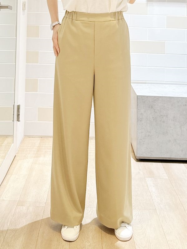 【再入荷】簡約直筒褲(駝色(83)/40)