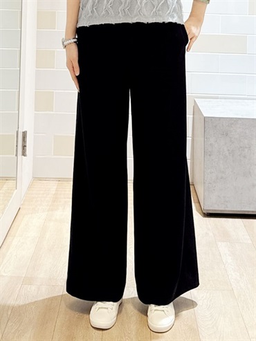 【再入荷】簡約直筒褲(黑色(94)/38)