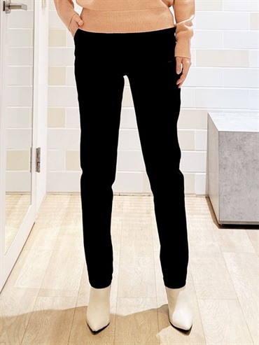 舒適鬆緊帶褲(黑色(94)/38)