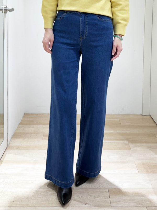 時尚丹寧褲(深藍色(58)/38)