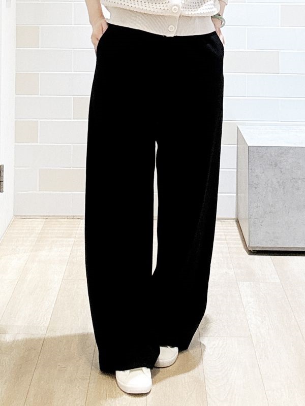 寬版直筒褲(黑色(94)/38)