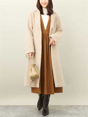 長版徹斯特大衣[馬海毛]